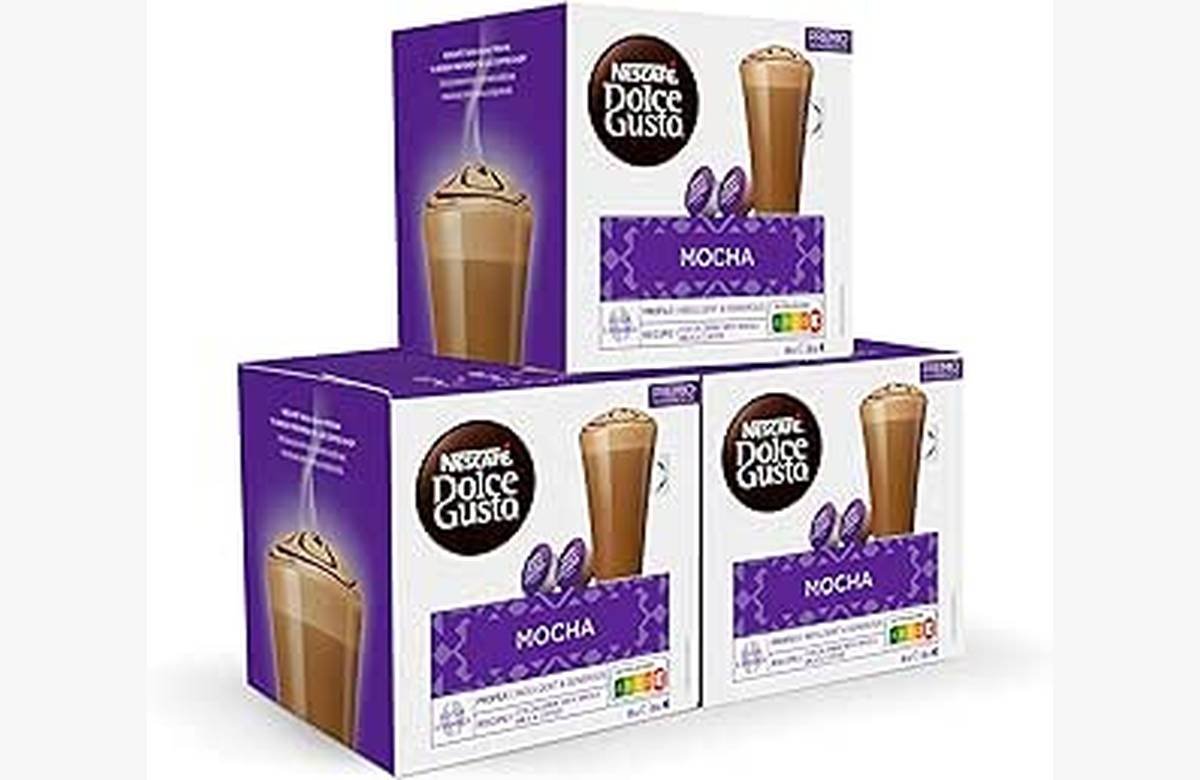 ¡Ahorra en grande! Nescafé Dolce Gusto Mocha x3 con 48 cápsulas a precio irresistible.