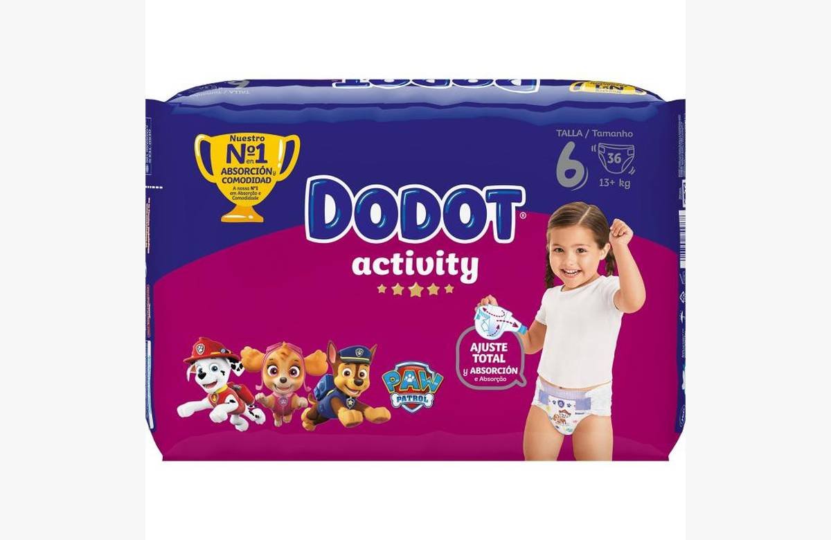 ¡Ahorra en grande con Dodot Activity Jumbo Pack: Pañales de bebé en tallas grandes al mejor precio!