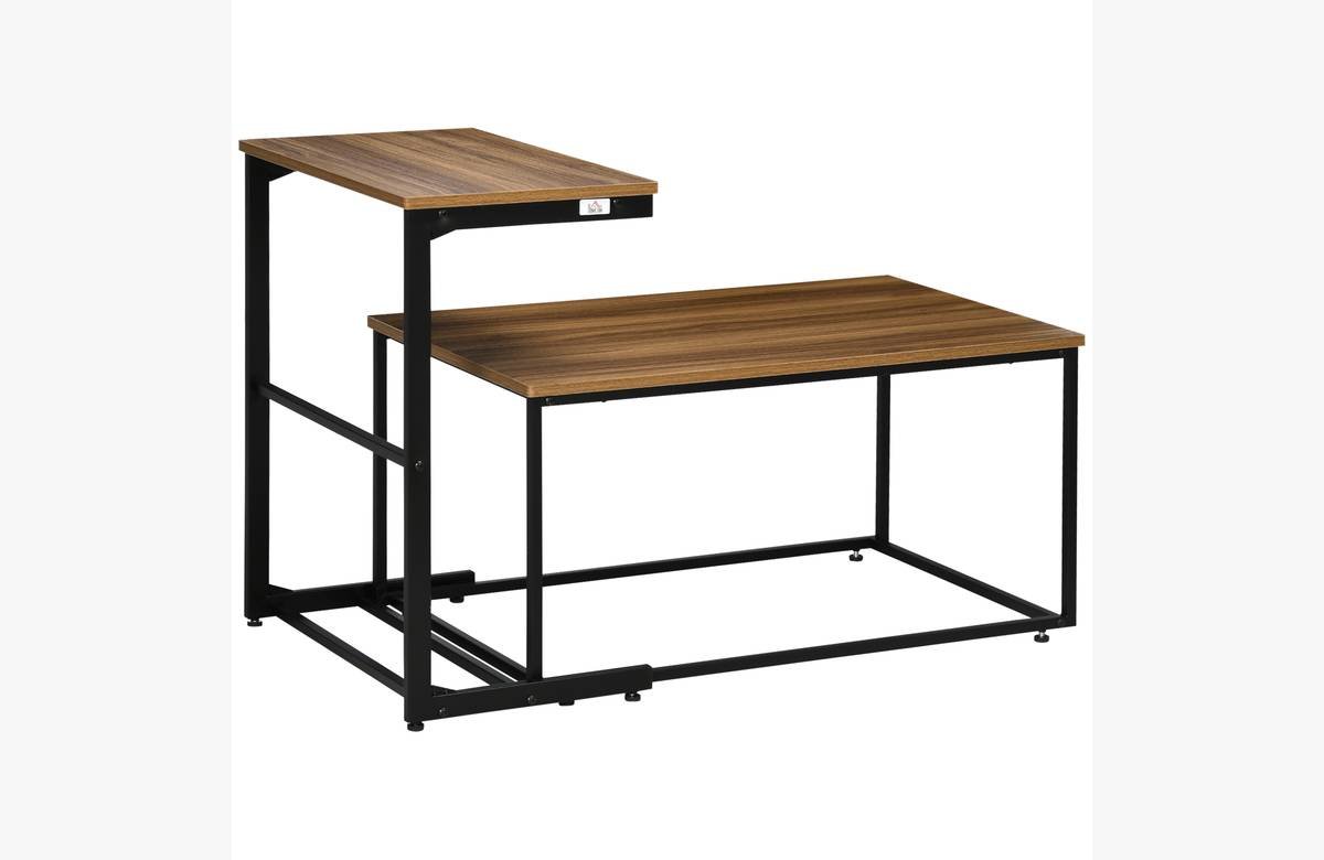 ¡Dale un toque de elegancia industrial a tu hogar con nuestras exclusivas Mesas de Centro de Nogal!