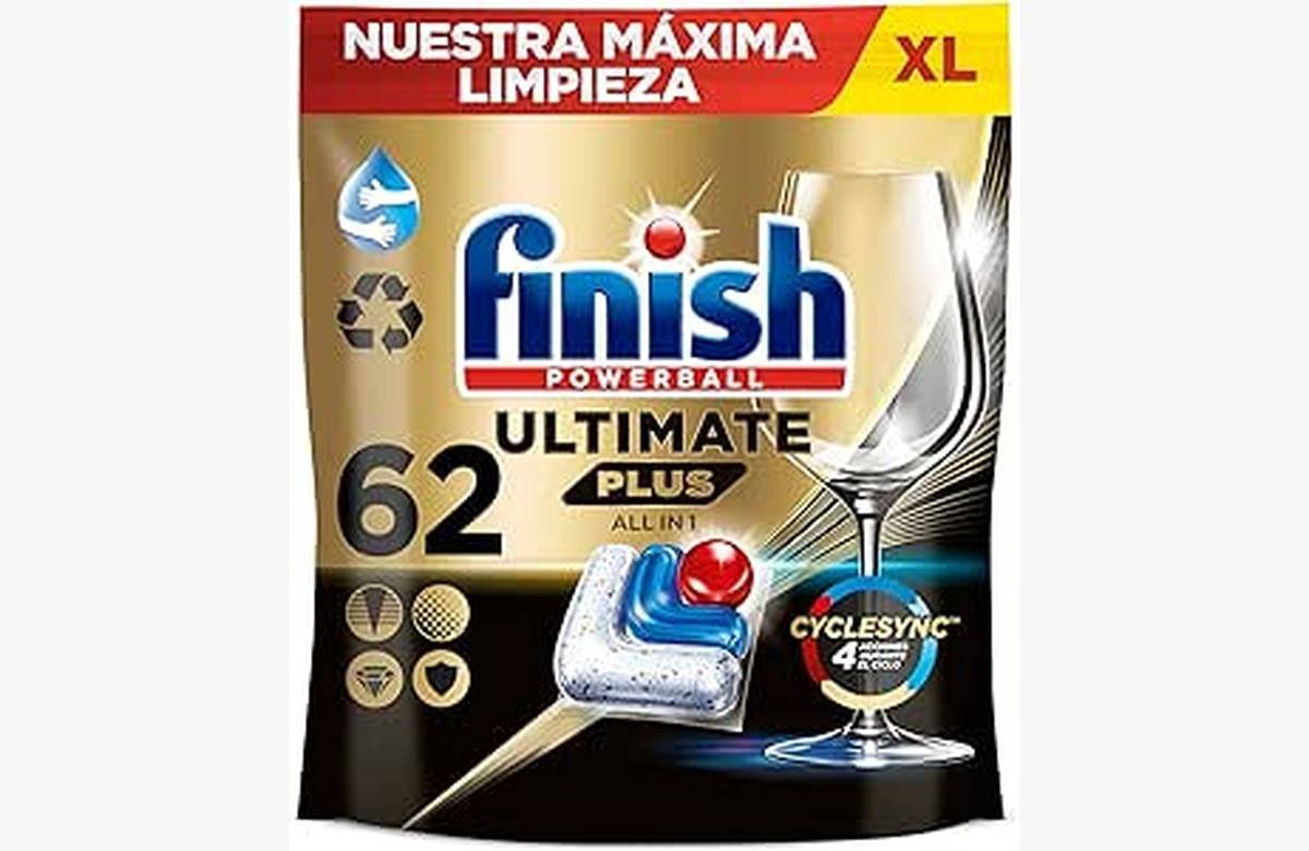 Consigue la mejor limpieza y brillo para tu vajilla con la oferta exclusiva de Finish Powerball Ultimate Plus All in 1. ¡No te lo pierdas!