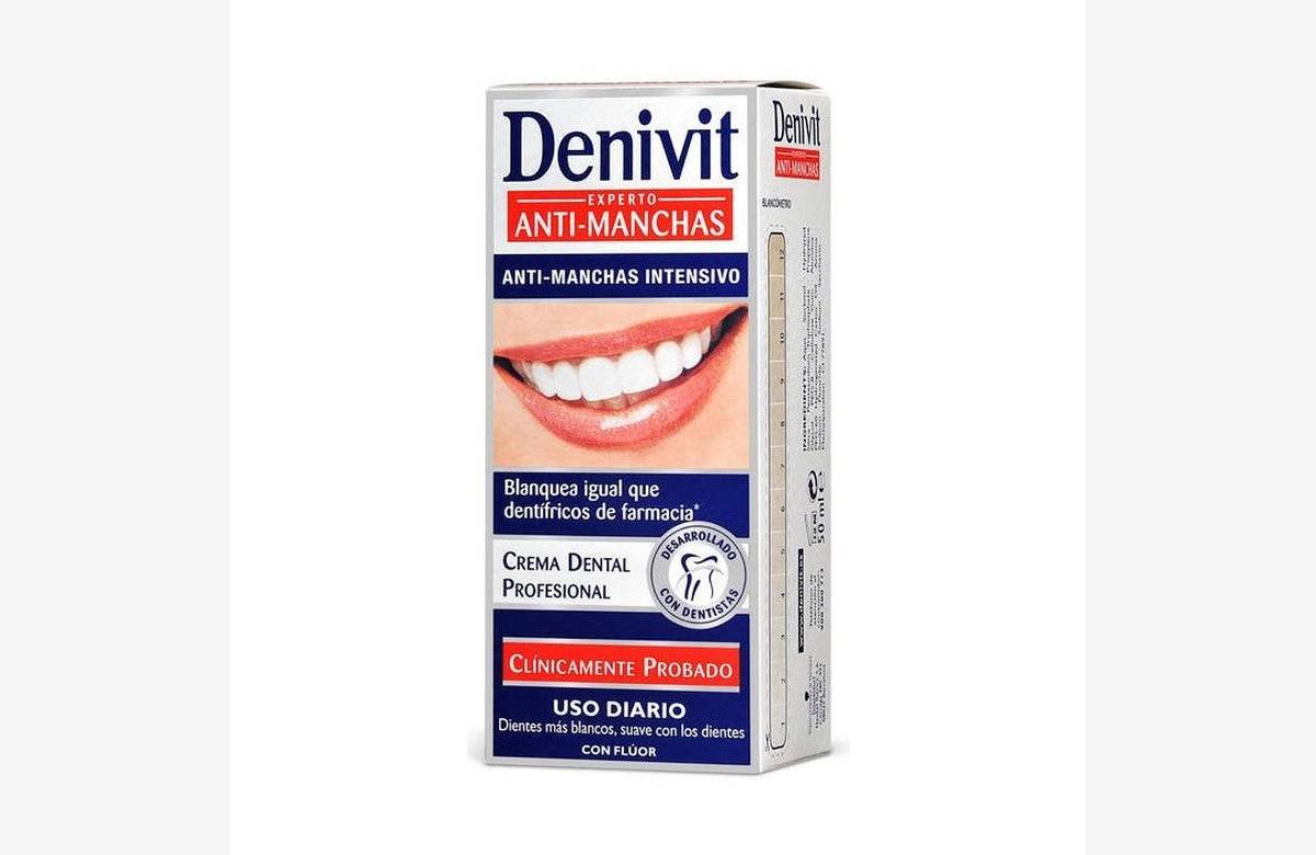¡Sonrisa radiante garantizada! Pasta Dental Denivit: Blanquea y Elimina Manchas con un Descuento Irresistible.