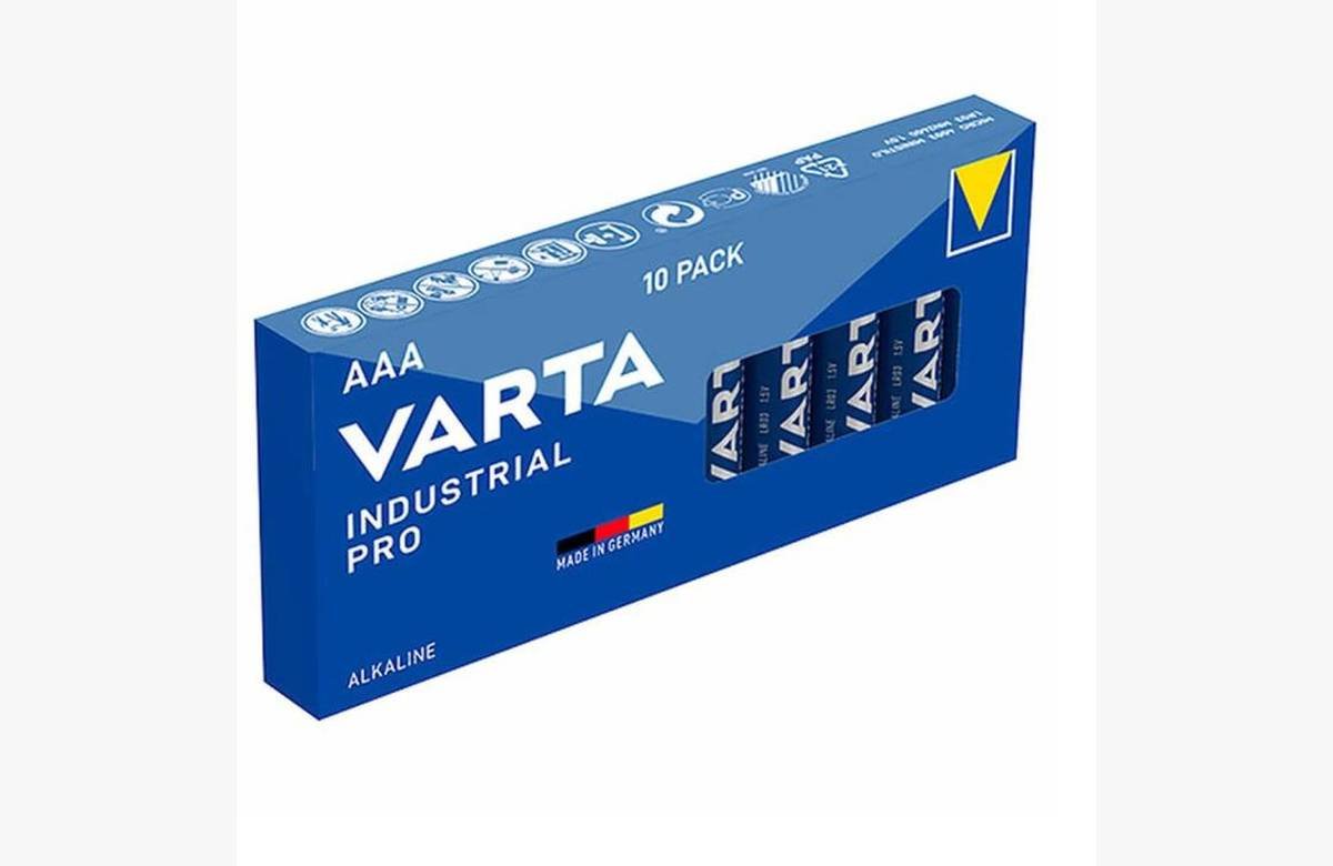 Ahorra dinero y energía con la Pila Varta Industrial Pro LR03 Caja 10 unidades. ¡Potencia duradera para tus dispositivos!