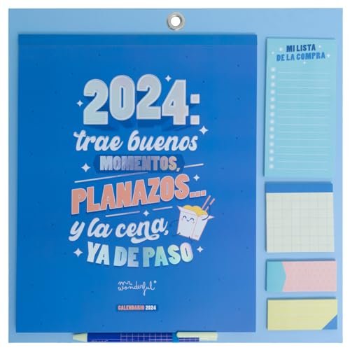 ¡No dejes pasar esta fantástica oferta en el calendario magnético Mr Wonderful 2024!