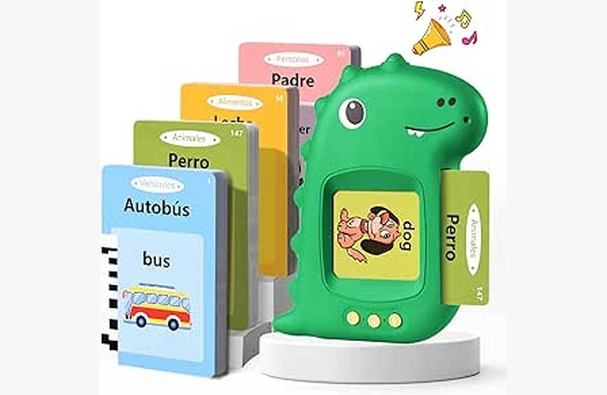 Desarrolla las habilidades lingüísticas de tus hijos con Juguetes Educativos para Niños ¡Ahorra un 63% con Tarjetas Flash Parlantes!