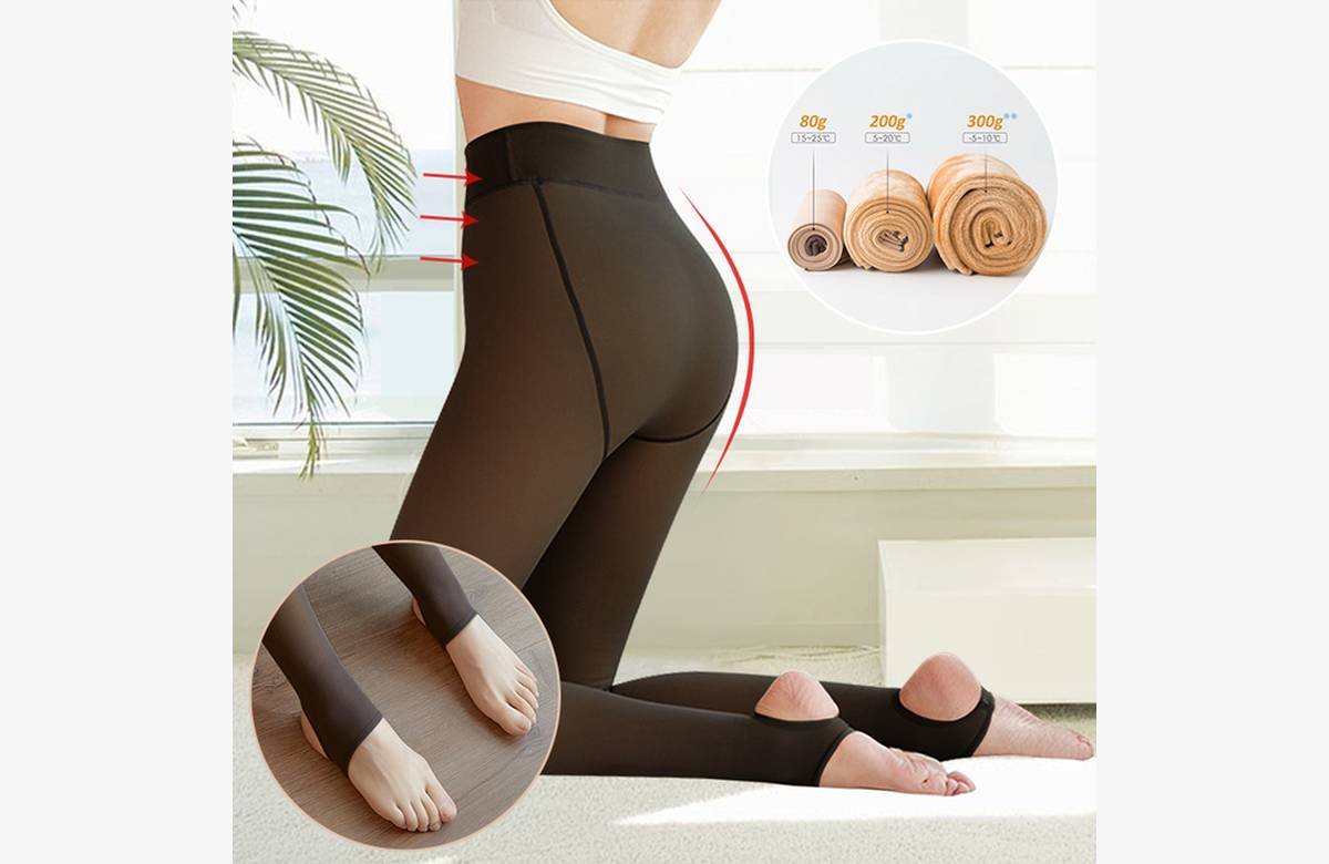 ¡Compra hoy tus pantimedias cálidas de invierno con cintura elástica y olvídate del frío!