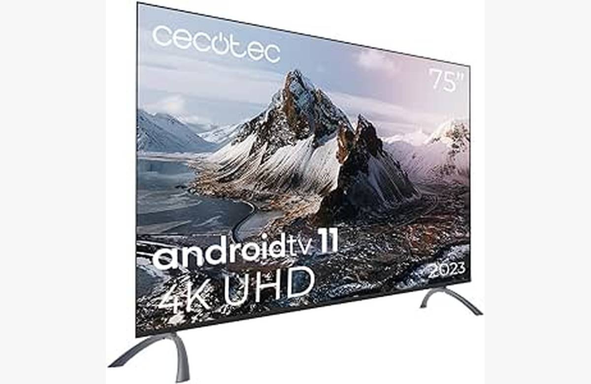La oferta perfecta para disfrutar del mejor televisor LED 4K UHD con Android Tv11 y Dolby Vision & Atmos: Cecotec Televisor LED 75. ¡No te quedes sin él!