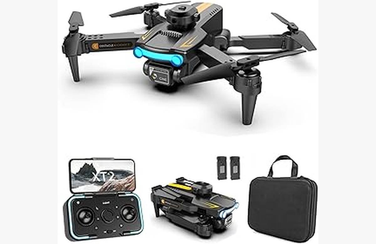 ¡Descuento exclusivo! Dron con cámara 4K, detección de obstáculos, 2 baterías y maletín a precio irresistible