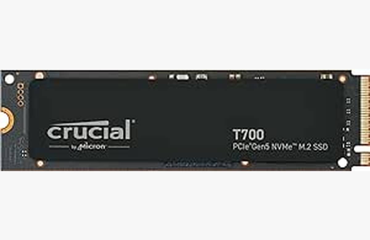 Potencia tu experiencia de juegos y edición de vídeo al máximo con el Crucial T700 1TB Gen5 NVMe M.2 SSD: ¡11,700 MB/s de velocidad imbatible!