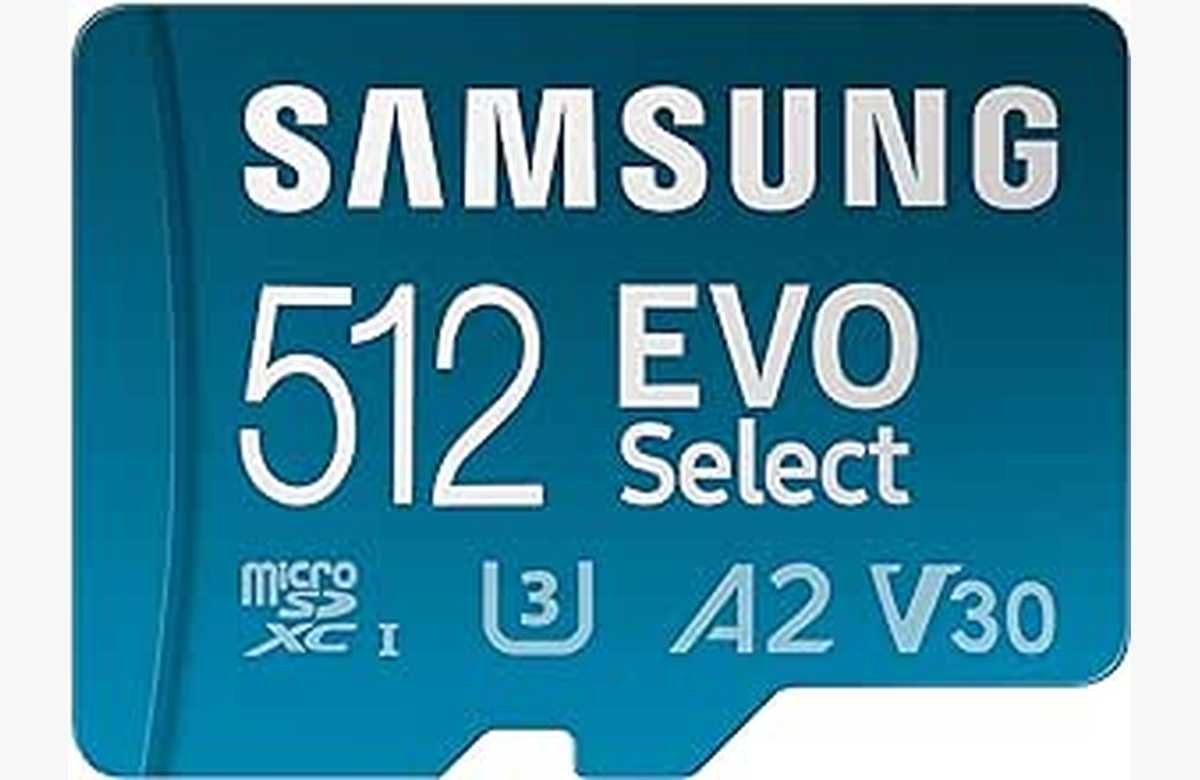 ¡Increíble oferta! Tarjeta de memoria Samsung microSDXC UHS-I U3 de 512 GB con adaptador incluido