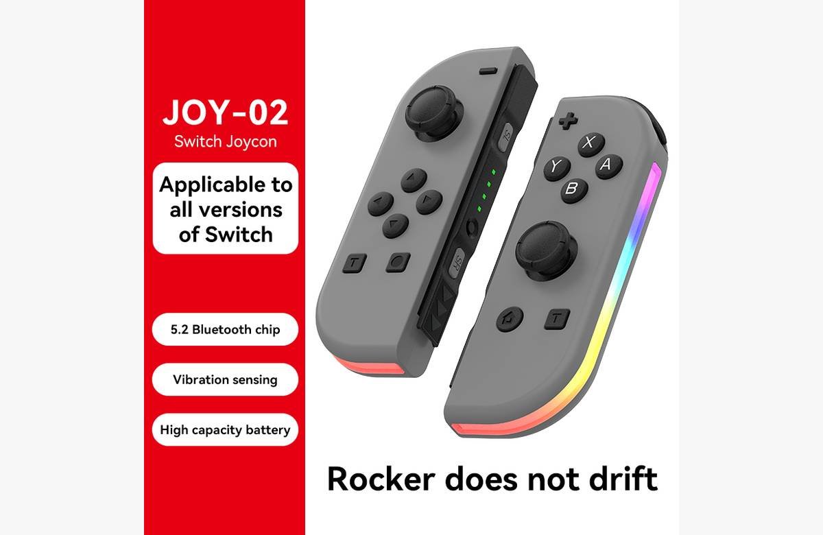 ¡Mando inalámbrico Nintendo Switch con luces RGB y doble vibración al mejor precio!