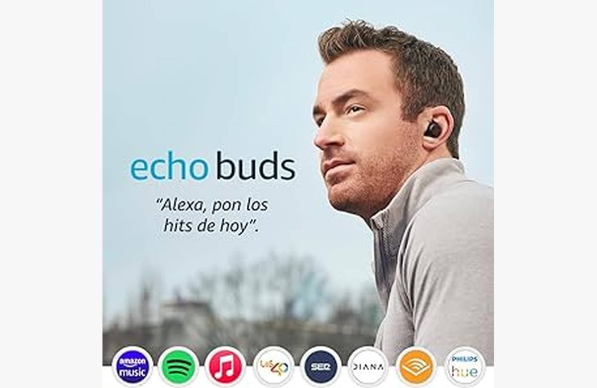 ¡Descuento brutal en los Echo Buds 2.ª generación! Auriculares inalámbricos con cancelación activa del ruido y micrófono integrado ¡No te quedes sin sumergirte en un sonido premium!