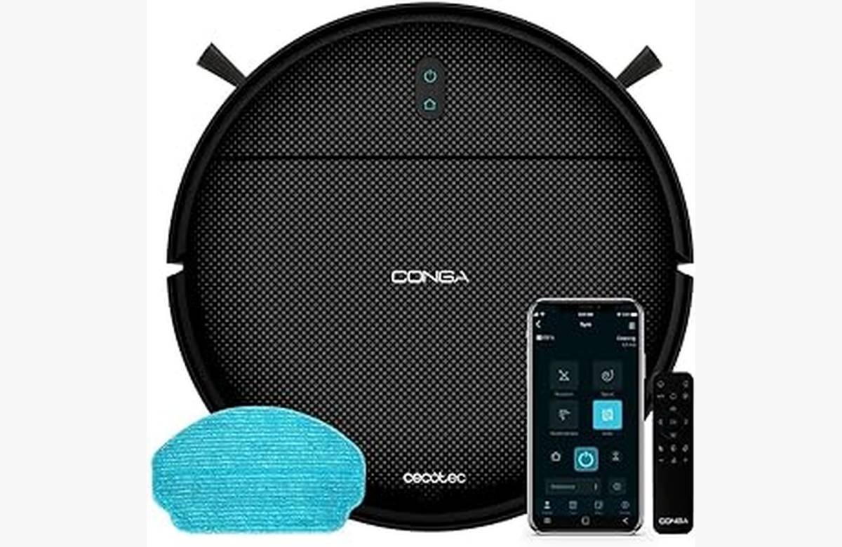 La oferta más sorprendente: Robot Aspirador Conga 999 Origin Genesis con tecnología Random y 6 programas de limpieza. Control por App y autonomía de 120 minutos. ¡No dejes pasar esta oportunidad!