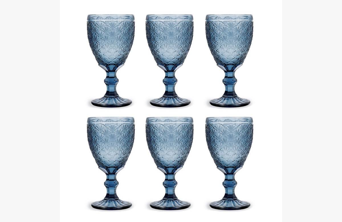 ¡Descuentazo en BIDASOA BLUE MOON! – Set 6 Copas Vidrio 30CL Azul – No te quedes sin ellas.