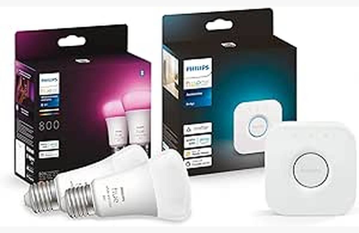 ¡Ilumina tu hogar con las mejores bombillas inteligentes Philips Hue! Controla la luz desde tu voz con Alexa y Google Home en esta oferta irresistible de pack de 2. No te quedes sin ella, ¡es un chollazo único!