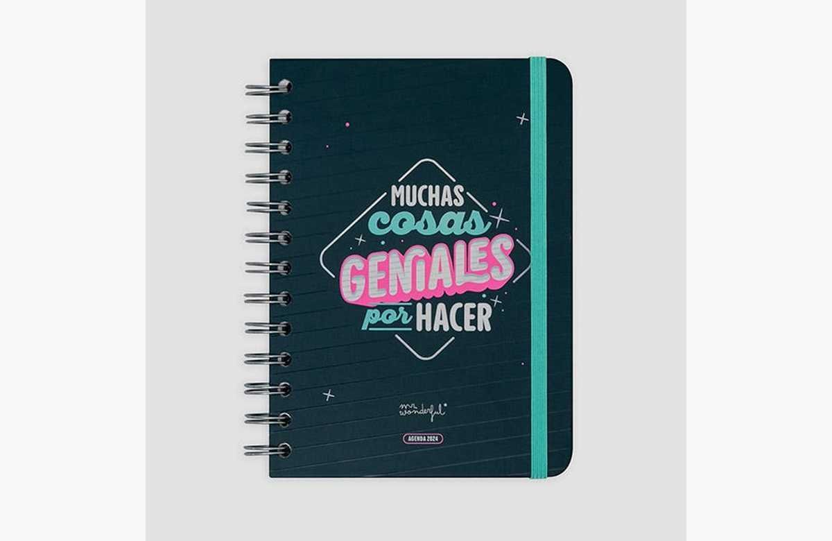 ¡Ordena tu vida y alcanza la grandeza con la agenda semanal anual Mr Wonderful!