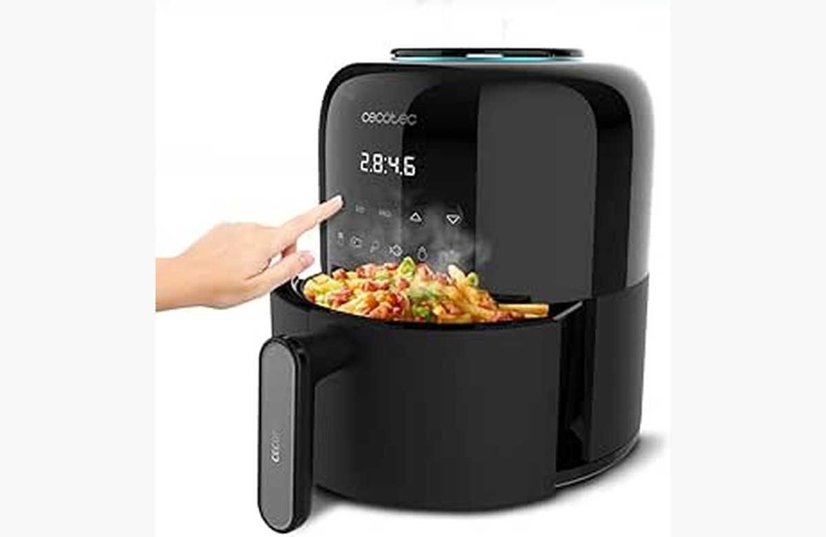 ¡Ahorra y disfruta de los sabores irresistibles de la Freidora sin Aceite Cecotec de 2,5L! Potencia de 1200W en una oferta única y limitada.