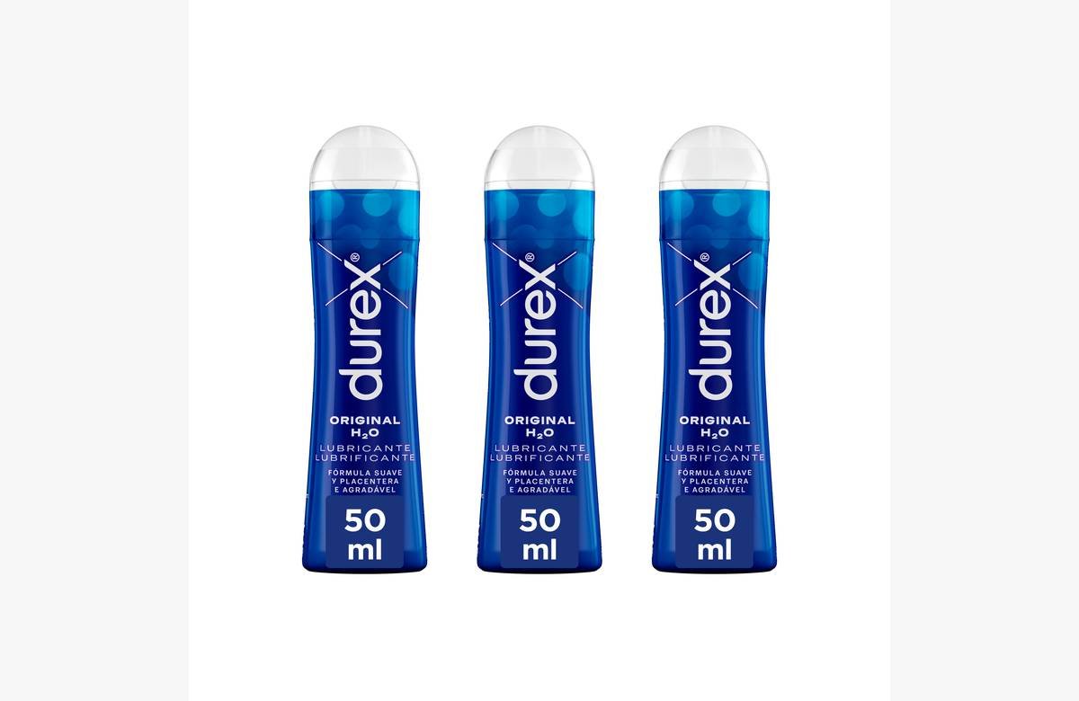 ¡No dejes escapar esta oportunidad única! Lote de 3x lubricantes Durex Original H2O 50ml. ¡Experiencia de placer garantizada!