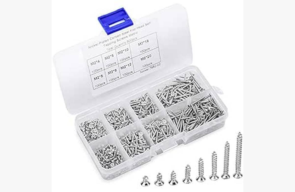 ¡Descubre el secreto para simplificar tus proyectos con el Kit completo de 800 tornillos autorroscantes! ¡Sorprendente caja de almacenaje incluida!