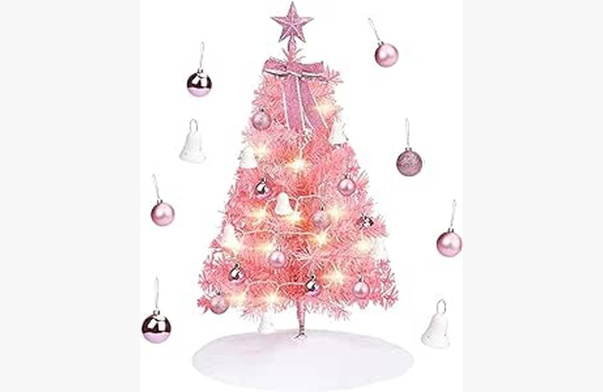 Ahorra un 50% en un Árbol de Navidad Rosa y decora tu hogar con alegría festiva