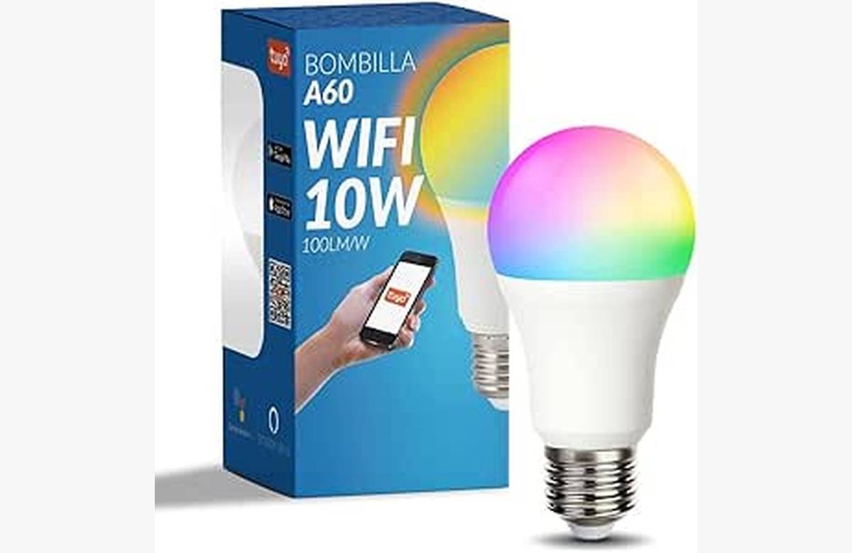 ¡Aprovecha la oferta! Bombilla LED Inteligente WiFi M LEDME – A60 10W Eq. 90W, controlable con Alexa y Google Home, luz blanca y de colores ¡Sorpréndete!