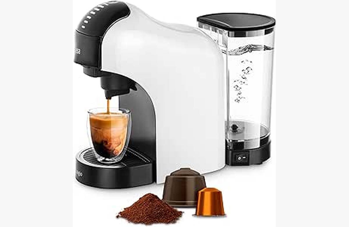 Cafetera versátil: Nespresso, Dolce Gusto y café molido en un solo dispositivo. Personaliza tu experiencia con este exclusivo modelo de Ufesa