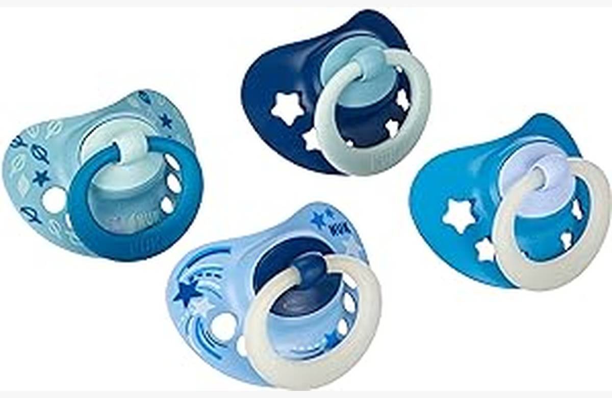 Los chupetes NUK Signature: ¡Calma a tu bebé al 95% con brillo en la oscuridad! ¡Pack de 4 a precio único! ¡Aprovecha ya!