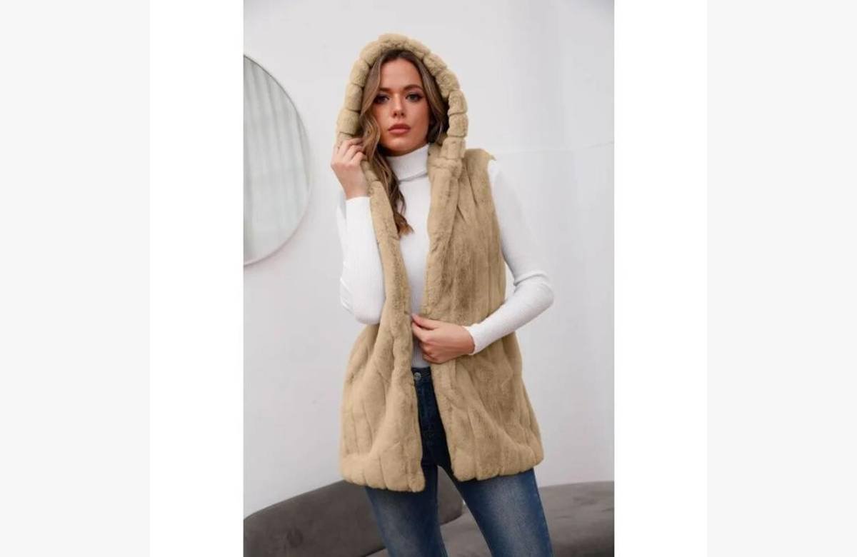 ¡Descubre el chaleco de moda para mujer a un precio incomparable en chaqueta de piel sintética, no te lo pierdas!