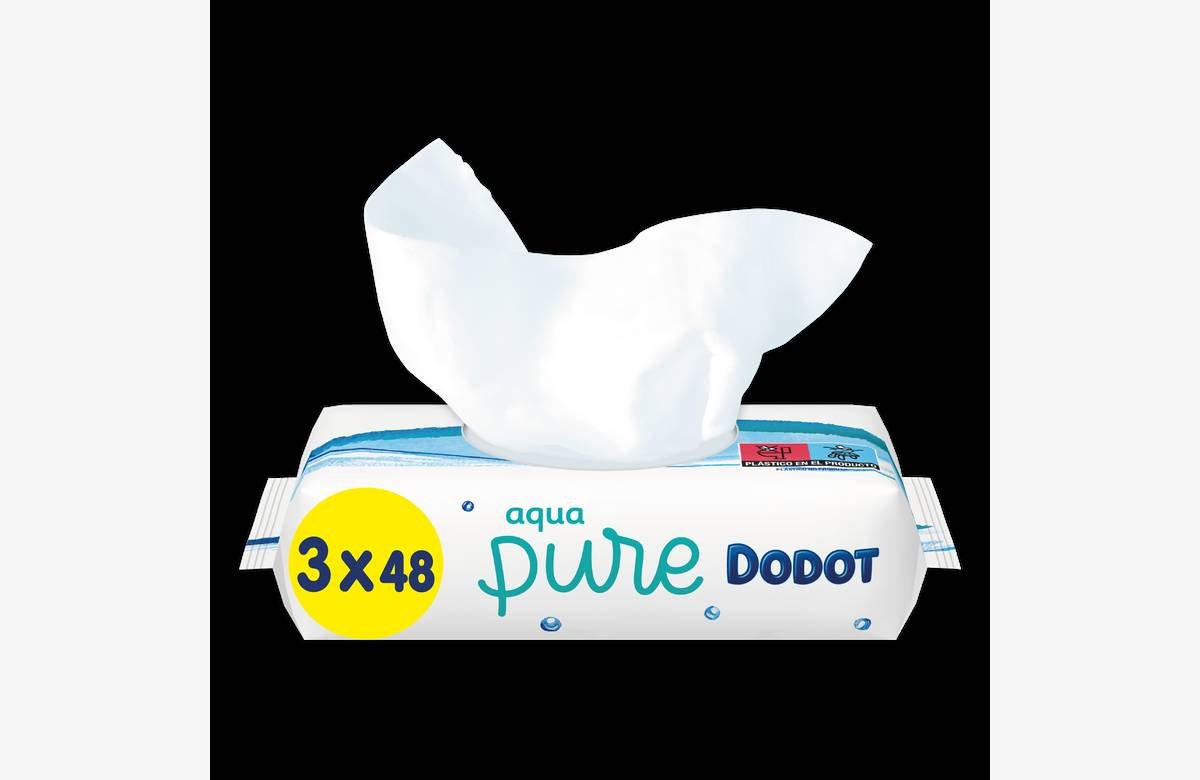 ¡Ahorra en grande con las toallitas Dodot Aqua Pure, 144 unidades al precio más bajo!