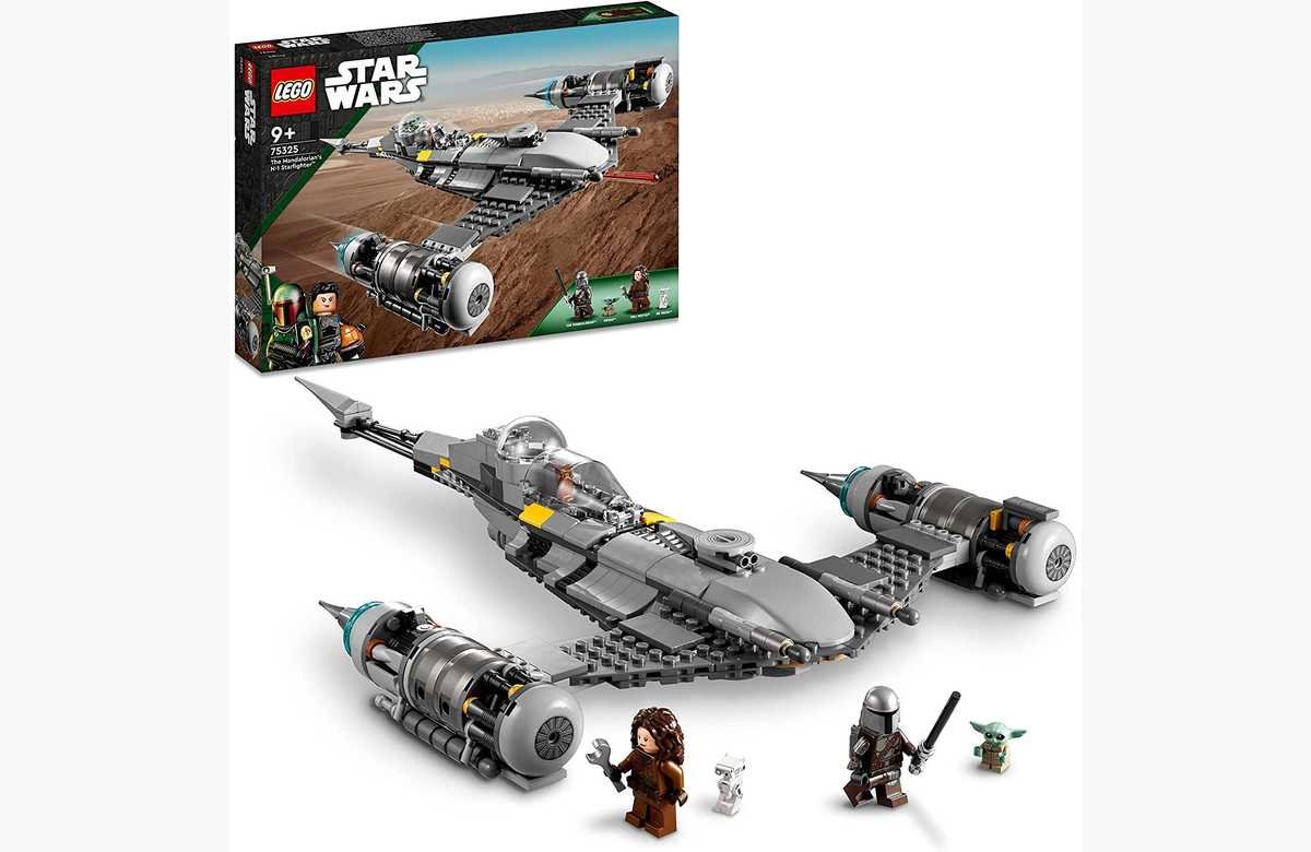 ¡Conviértete en el cazarrecompensas definitivo con el LEGO 75325 Star Wars Caza Estelar N-1 de The Mandalorian y figuras exclusivas!