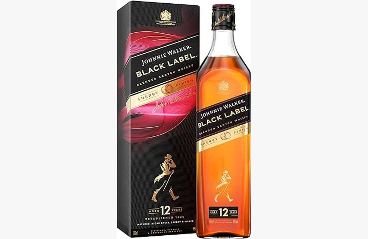 Exclusiva oferta: ¡Sorpréndete con el magnífico sabor del whisky escocés Johnnie Walker Black Label Sherry Finish a precio irresistible!