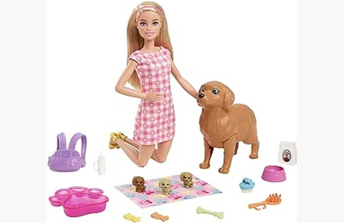 ¡Experimenta la dulzura y diversión con la muñeca Barbie Perritos recién nacidos!