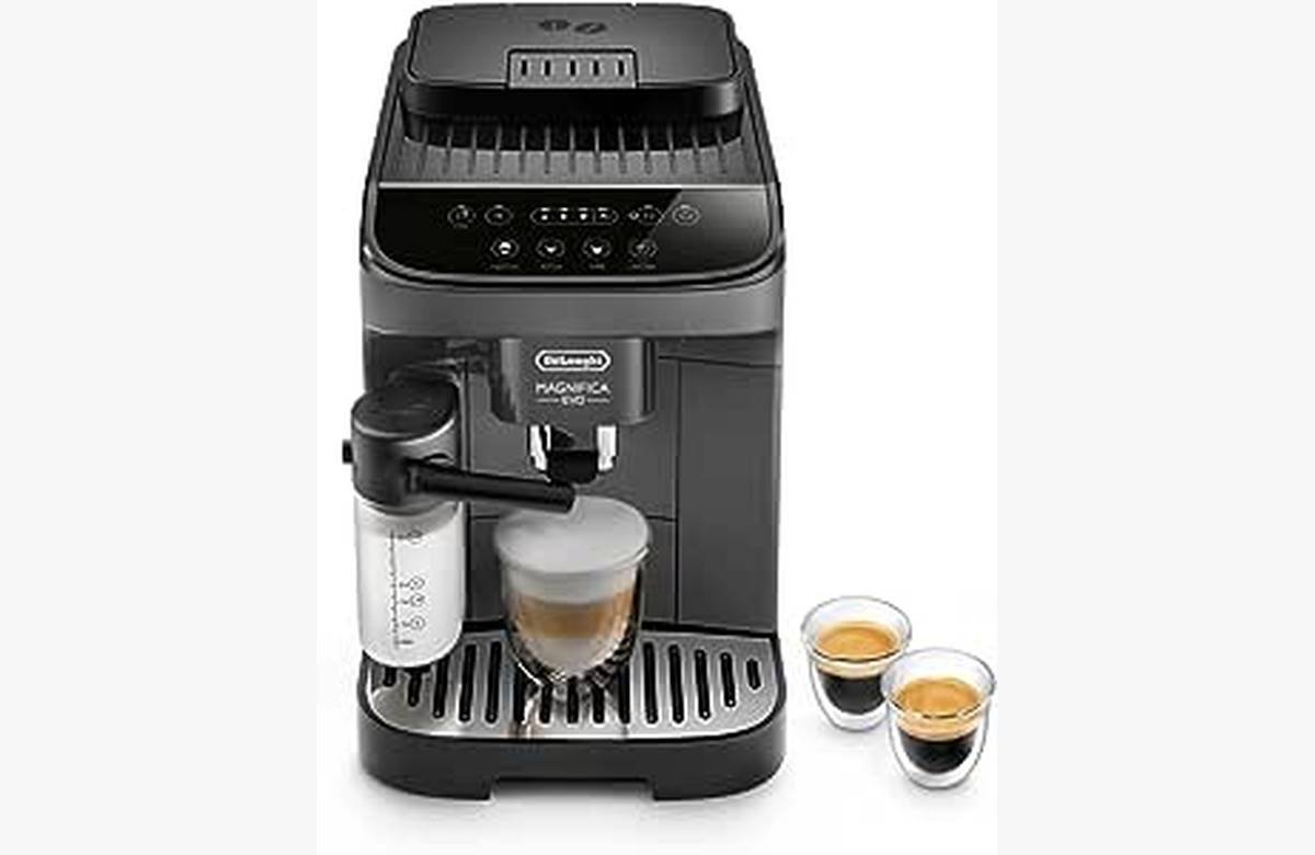 ¡Cafetera Delonghi Magnifica Evo con espumador de leche: tu secreto para café delicioso y cremoso!