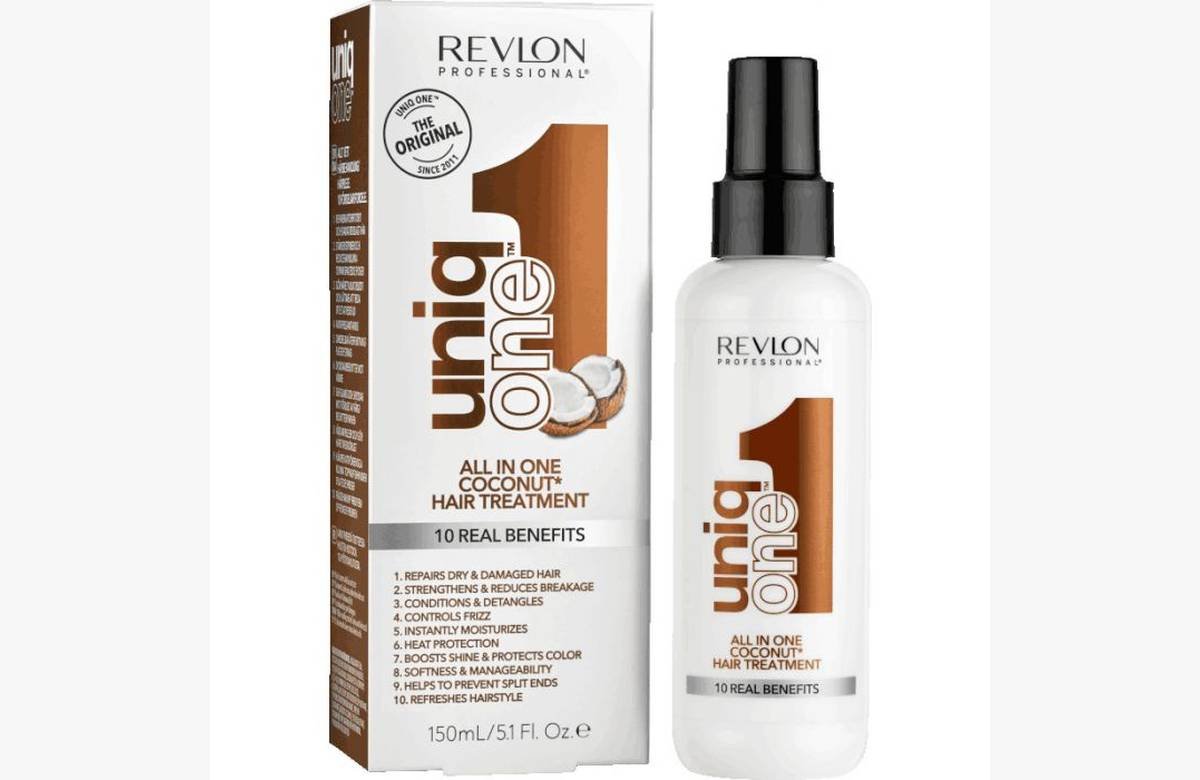 ¡Luce un cabello espectacular con la innovadora fórmula vegana de las mascarillas profesionales Revlon Uniq One Hair Treatment Coco!