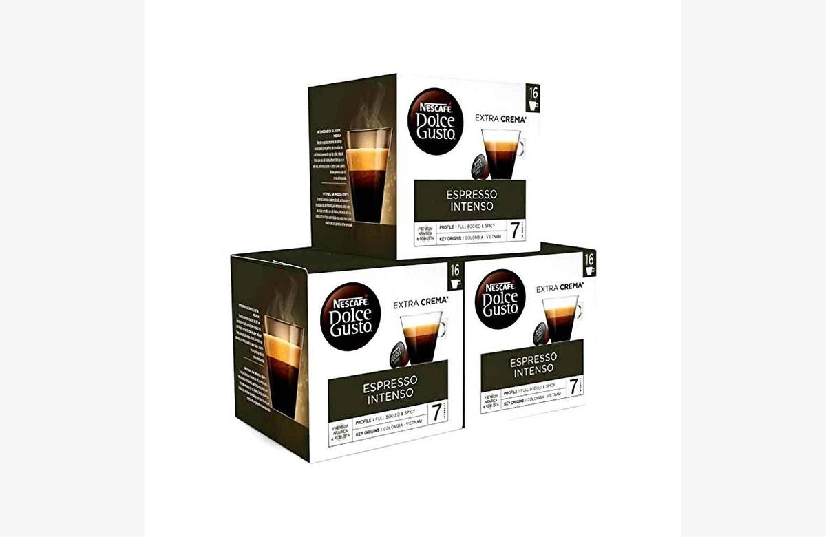 ¡Ahorra al máximo! Adquiere el irresistible Pack 48 cápsulas Espresso Intenso Dolce Gusto hoy mismo.