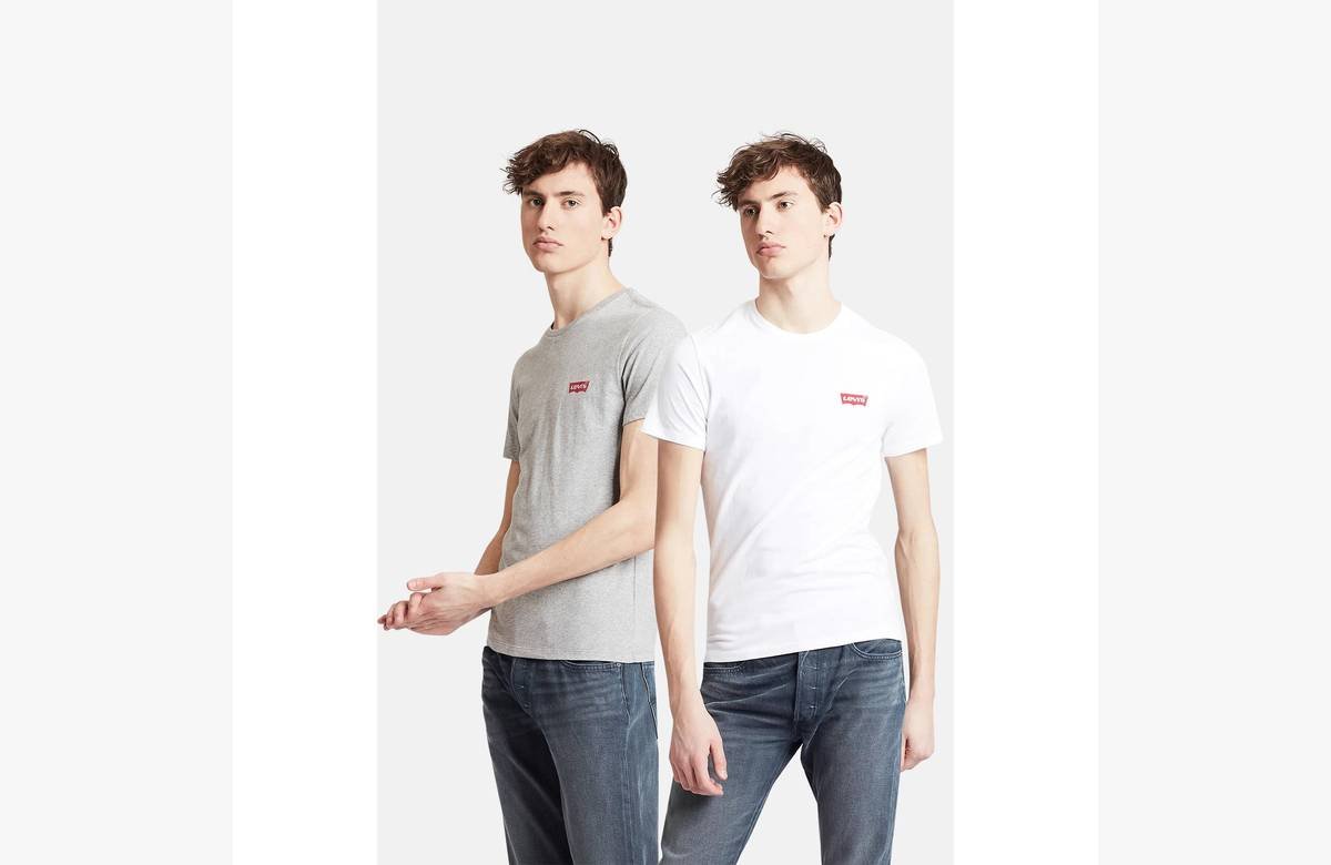 ¡Ahorra en grande! 2 camisetas Levi’s para hombre, luciendo estilo y comodidad