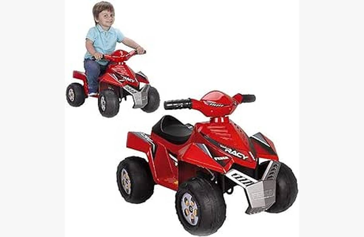 ¡Ahorra grandes sumas en el coche eléctrico FEBER Quad Racy 6V!