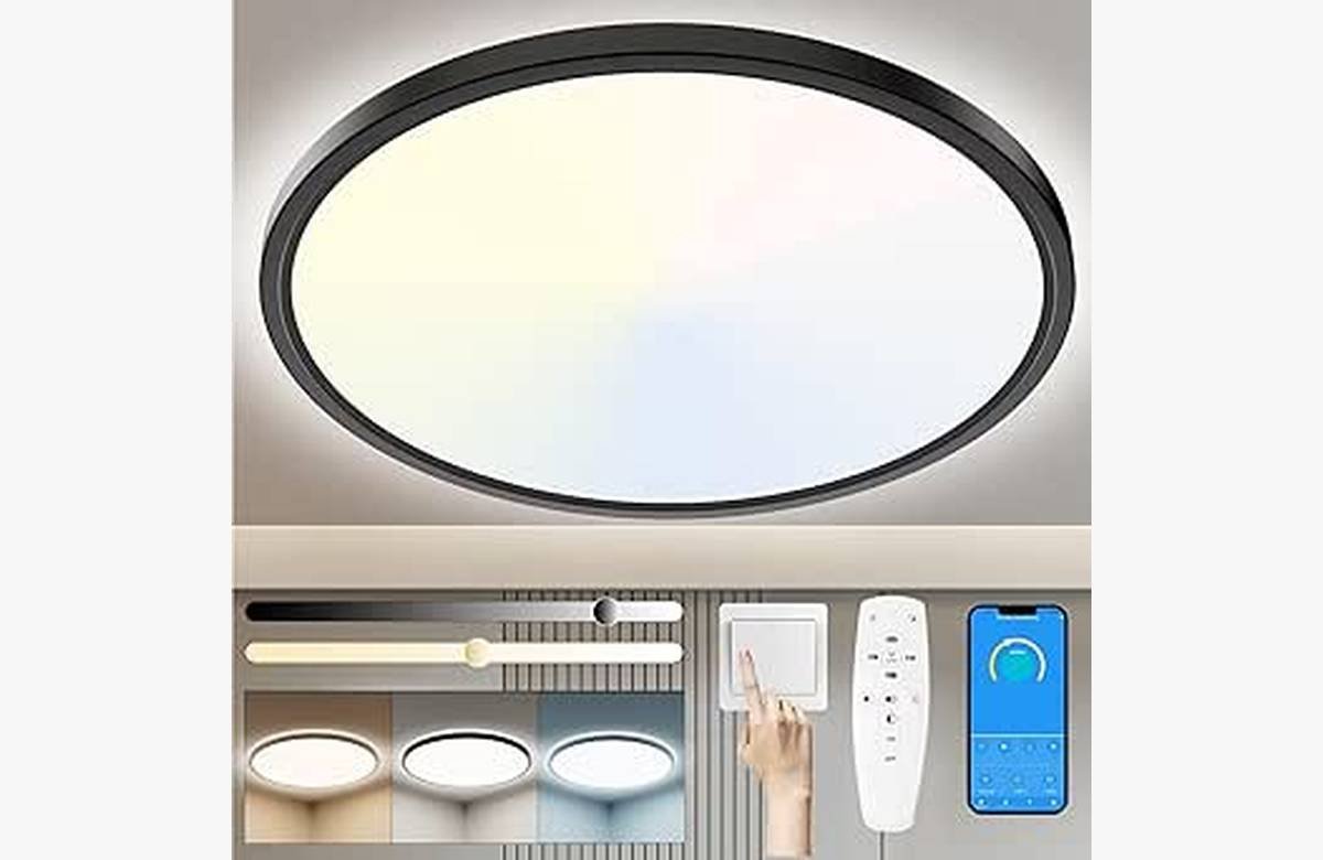 Lámpara de Techo 3200LM Regulable con 49% de descuento. Agrega estilo moderno a tu hogar.