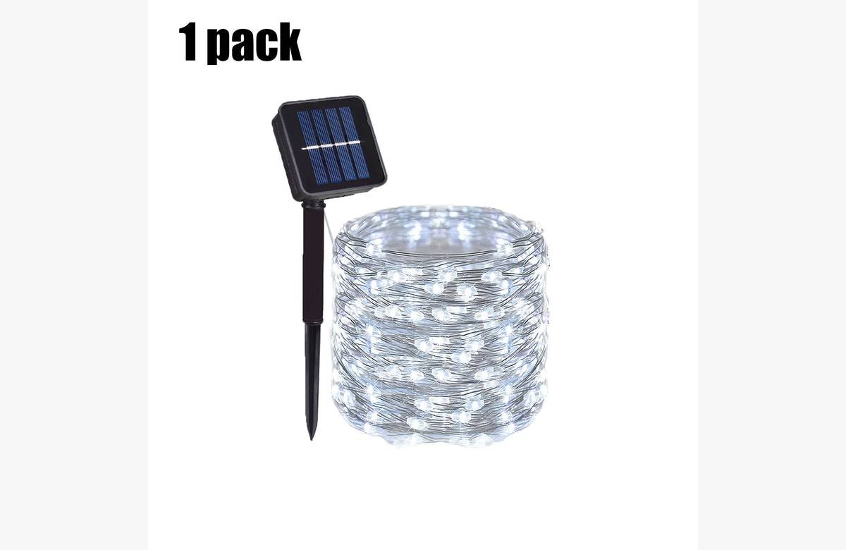 ¡Transforma tu jardín con la guirnalda solar LED! ¡Aprovecha ahora la increíble oferta de hasta 2 unidades con descuento asombroso!