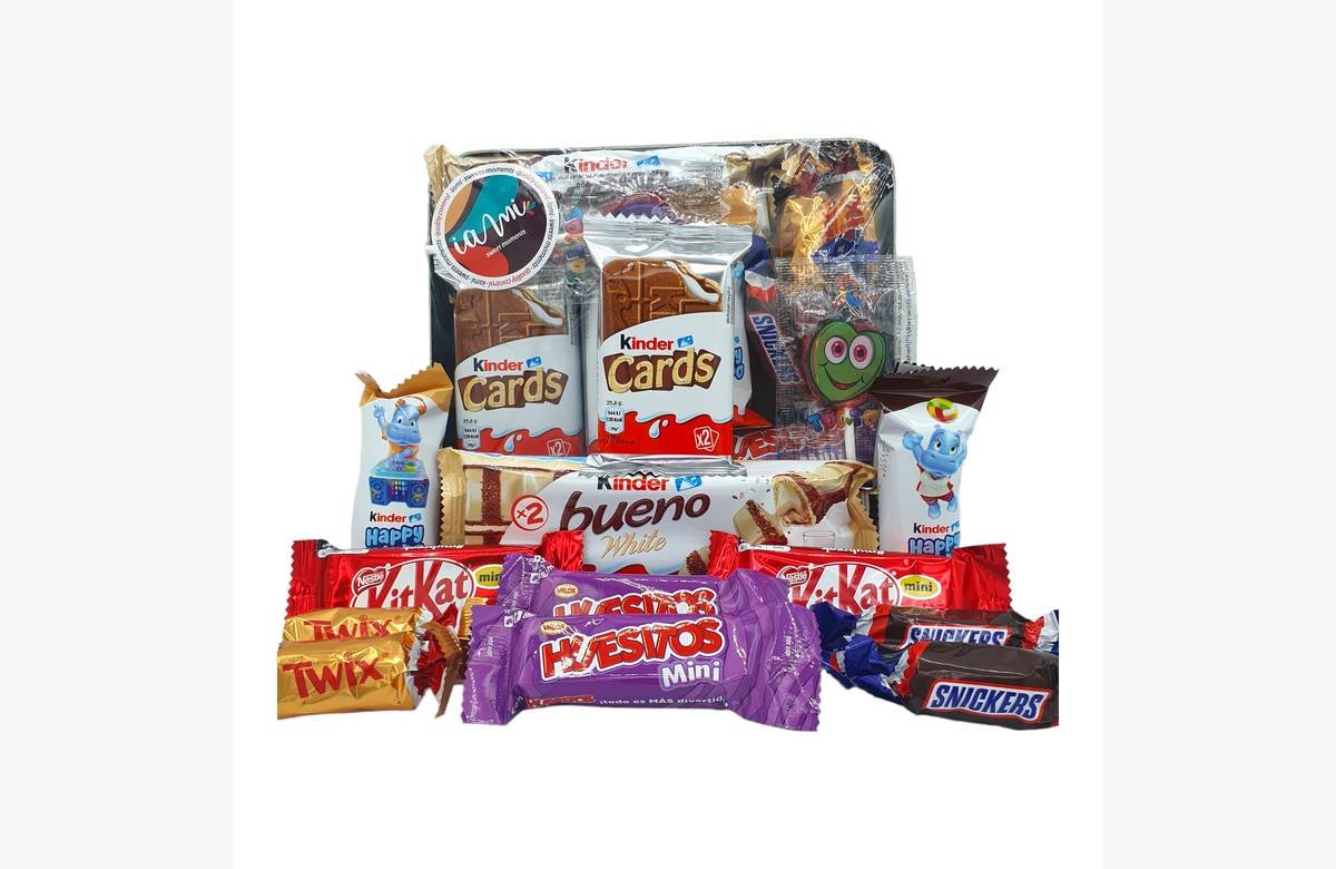 ¡Celebra con estilo! Bandeja de Chocolates Kinder & Mini Chocolatinas: ¡la dulce sorpresa que no puedes resistir!