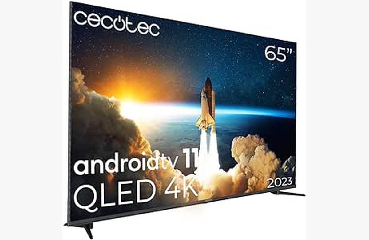 ¡La mejor oportunidad! Televisor 65 QLED 4K con Android TV, Subwoofers y Google Voice Assistant. ¡Aprovecha ahora!