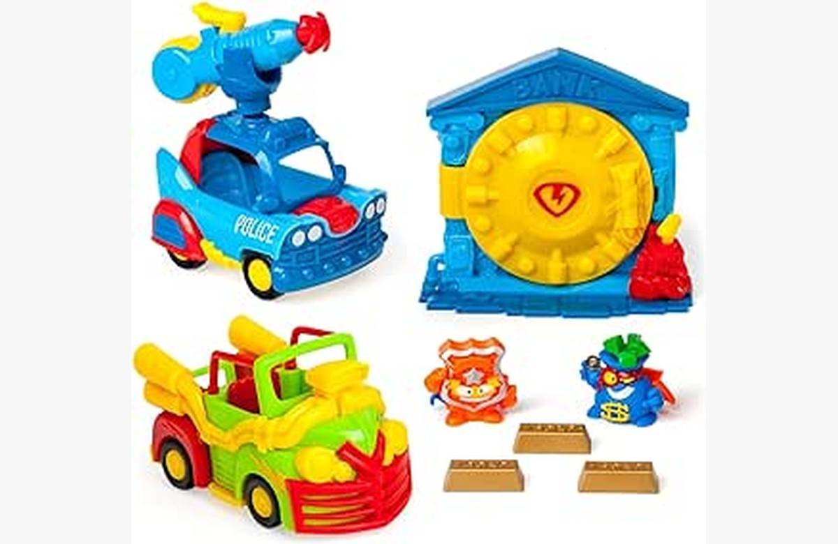 ¡Ahorra en grande con el Blíster Mission Bank Asault de SUPERTHINGS RIVALS OF KABOOM! ¡Figuras y vehículos a precio de remate! ¡No te lo pierdas!
