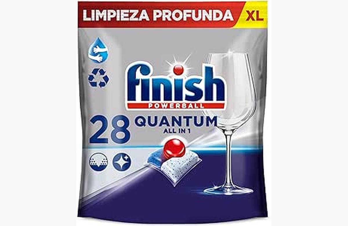 ¡Descubre la fórmula perfecta para una limpieza impecable con Finish Powerball Quantum All in 1!