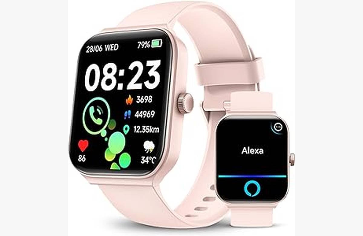 Ahorra un 68% en el Quican Smartwatch Mujer con Llamadas y Alexa ¡Solo por 19,19€!