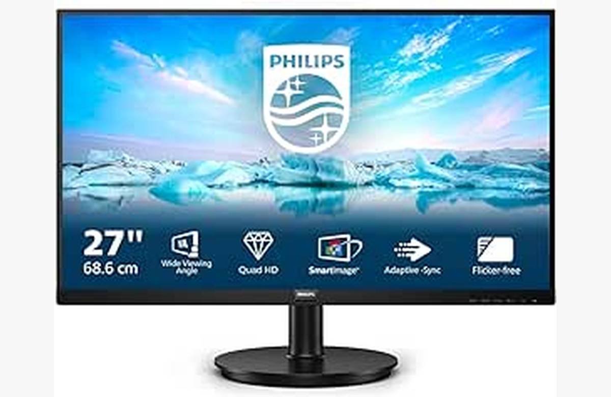 ¡Mejora tu experiencia visual con este monitor Philips QHD de 27 pulgadas con altavoz y FreeSync!