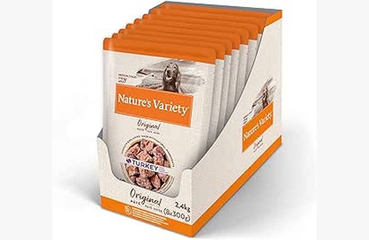 ¡Aprovecha esta oferta única! 8 x 300g de Nature’s Variety Original No Grain – Paté para Perros Adultos con Pavo a precio irresistible