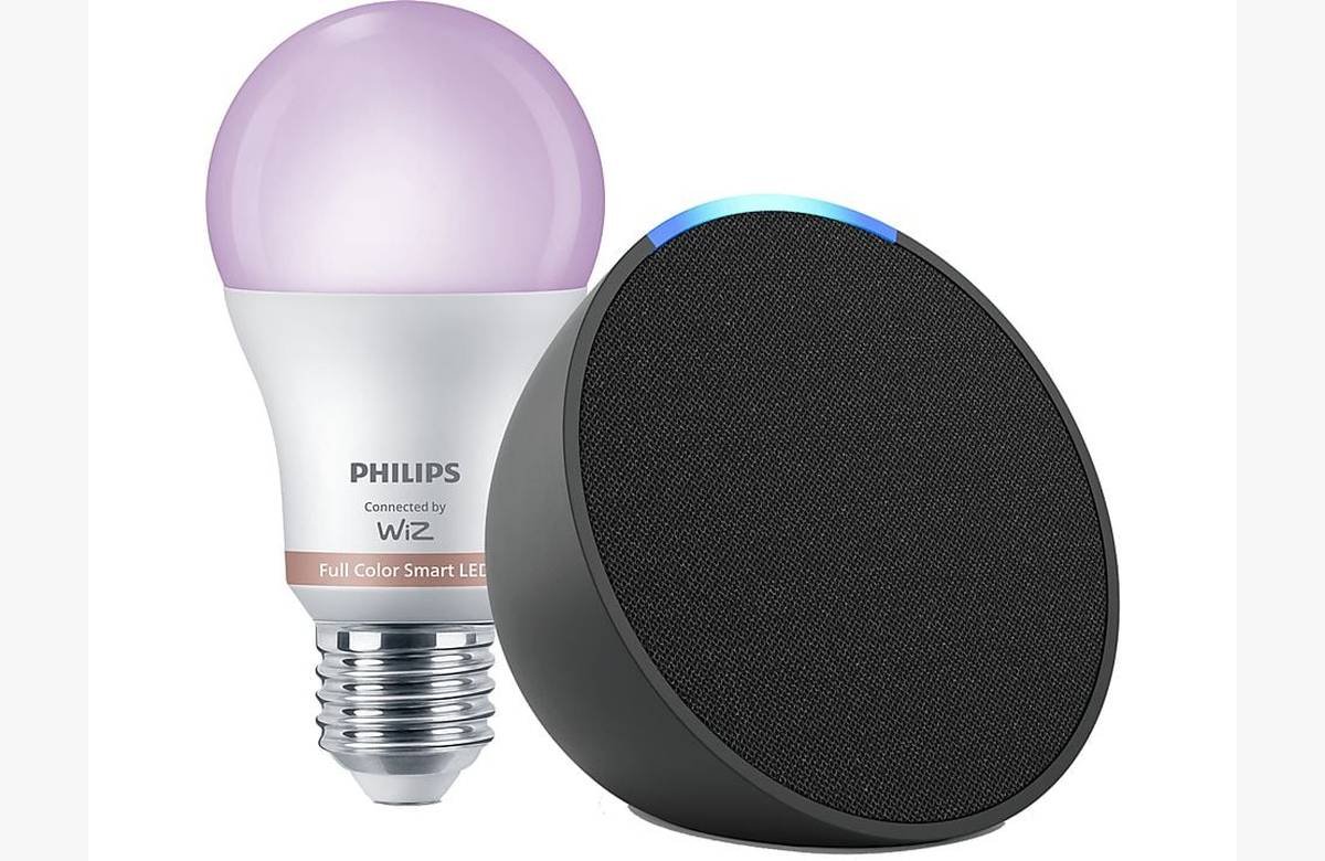 Controla tu hogar con estilo con el Pack irresistible Echo Pop + Bombilla Philips Smart LED.