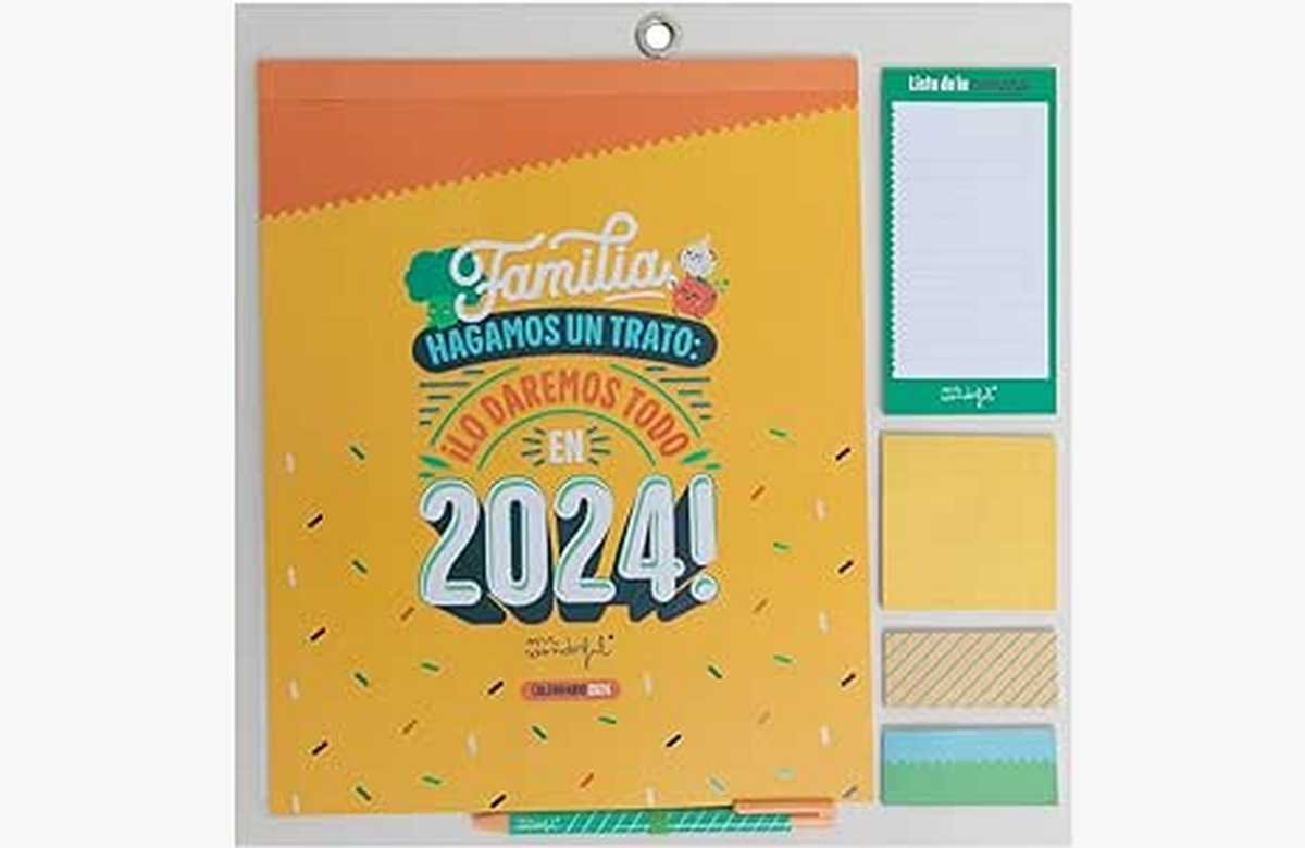 ¡Organiza tus planes en familia con el calendario magnético de Mr. Wonderful!