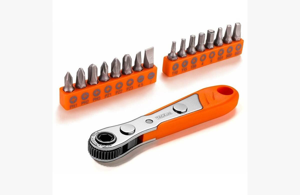 ¡Ahorra tiempo y dinero con el Mini Destornillador Tacklife de 17 piezas!
