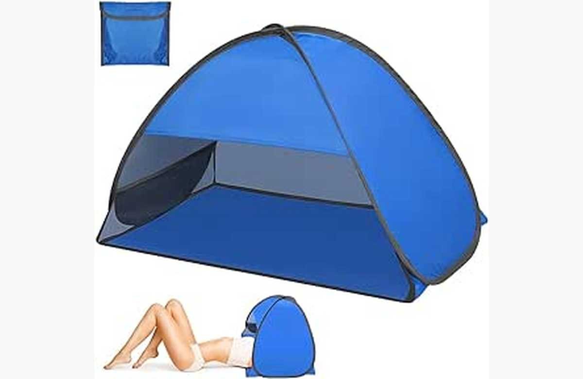 ¡Protección garantizada al mejor precio! Carpa emergente para 1-2 personas: con soporte para teléfono y bolsa de almacenamiento. ¡Aprovecha ahora esta oferta imperdible!