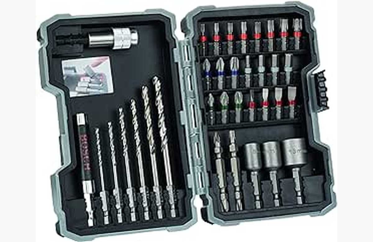 ¡Oferta única! Set de 35 Brocas y Puntas Bosch a precio irresistible, no te lo pierdas